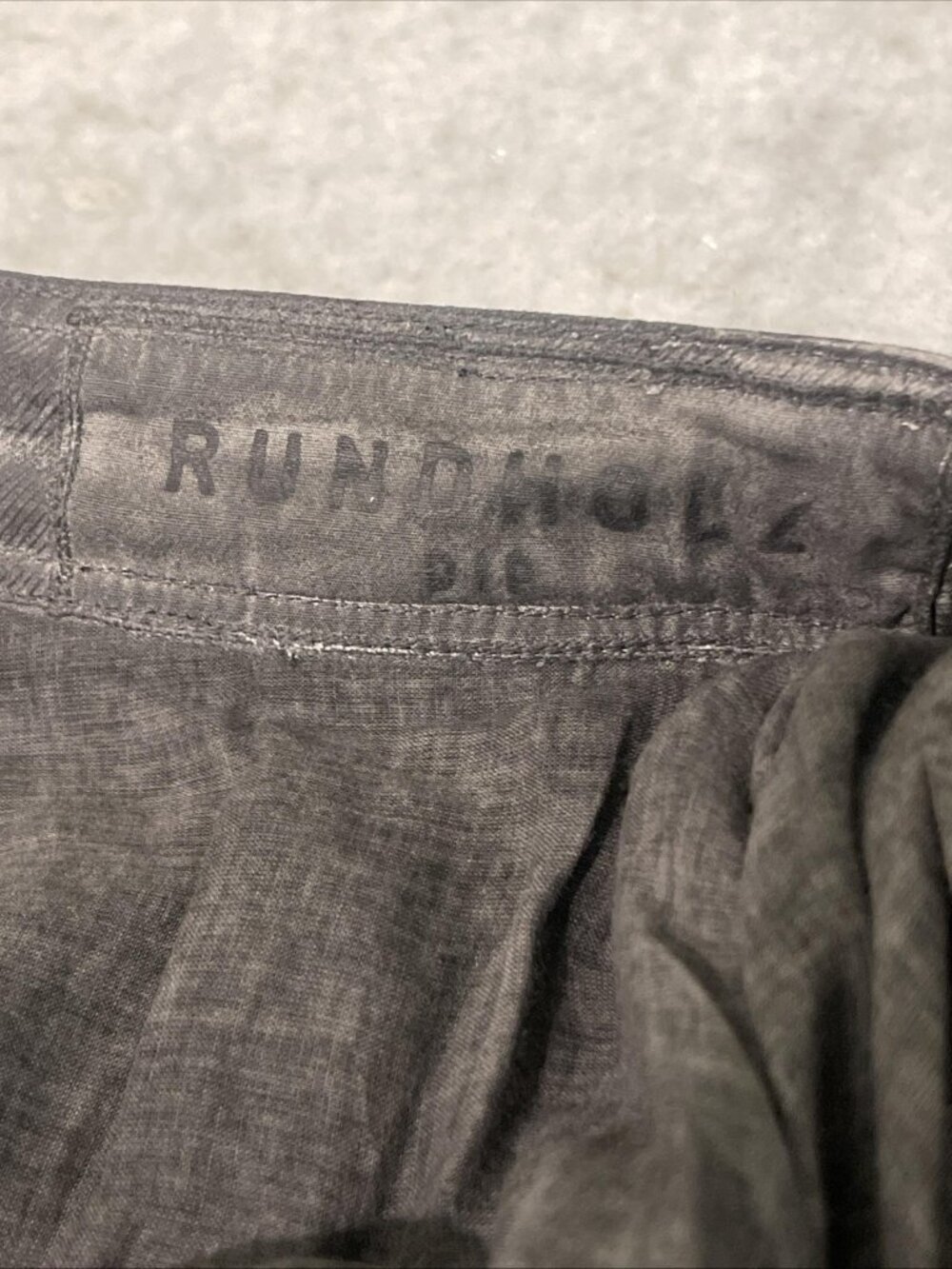 Rundholz Skirt Womens Small Charcoal Gray Full Midi Layered Ruffle Hem‎ Bohemian - Picture 4 of 9